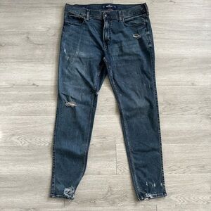Hollister Distressed Jeans Men's skinny advanced stretch 34x 32